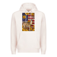 Pale Pink Western American Deer Premium Hoodie - LillyAllenDesigns