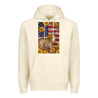 Sandshell Western American Deer Premium Hoodie - LillyAllenDesigns
