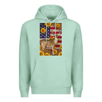Seafoam Western American Deer Premium Hoodie - LillyAllenDesigns