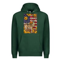 Sports Green Western American Deer Premium Hoodie - LillyAllenDesigns