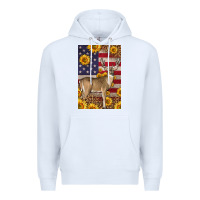 White Western American Deer Premium Hoodie - LillyAllenDesigns