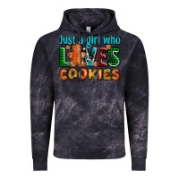 Cloud Black just a girl who loves cookies Vintage Hoodie - AdoDesignShop