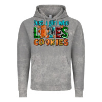 Cloud Rock just a girl who loves cookies Vintage Hoodie - AdoDesignShop