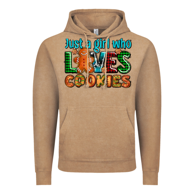 Just A Girl Who Loves Cookies Vintage Hoodie by AdoDesignShop | Teevron