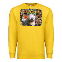 Lemon sunflower sheep Premium Sweatshirt - RacoonDesign