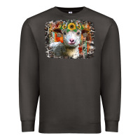 Smoke sunflower sheep Premium Sweatshirt - RacoonDesign