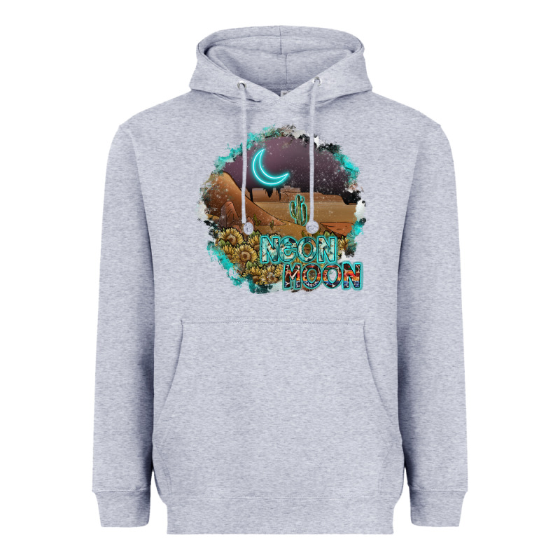 Neon Moon Heavyweight Hoodie by SublimationCraftShop | Teevron
