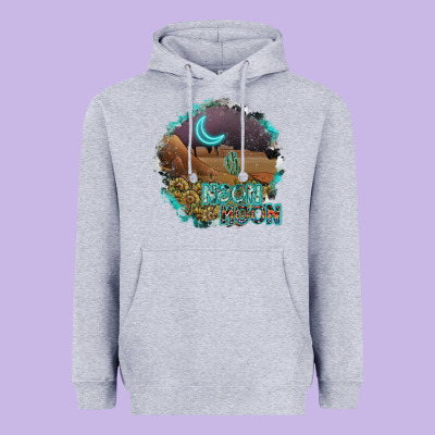 Neon Moon Heavyweight Hoodie Designed By Sublimationcraftshop