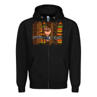 Black black history brushstroke Zipper Hoodie - texasbilliewilder