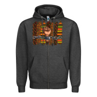 Charcoal Heather black history brushstroke Zipper Hoodie - texasbilliewilder