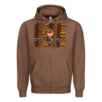 Chestnut black history brushstroke Zipper Hoodie - texasbilliewilder
