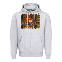 Heather Grey black history brushstroke Zipper Hoodie - texasbilliewilder
