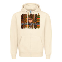 Sandshell black history brushstroke Zipper Hoodie - texasbilliewilder