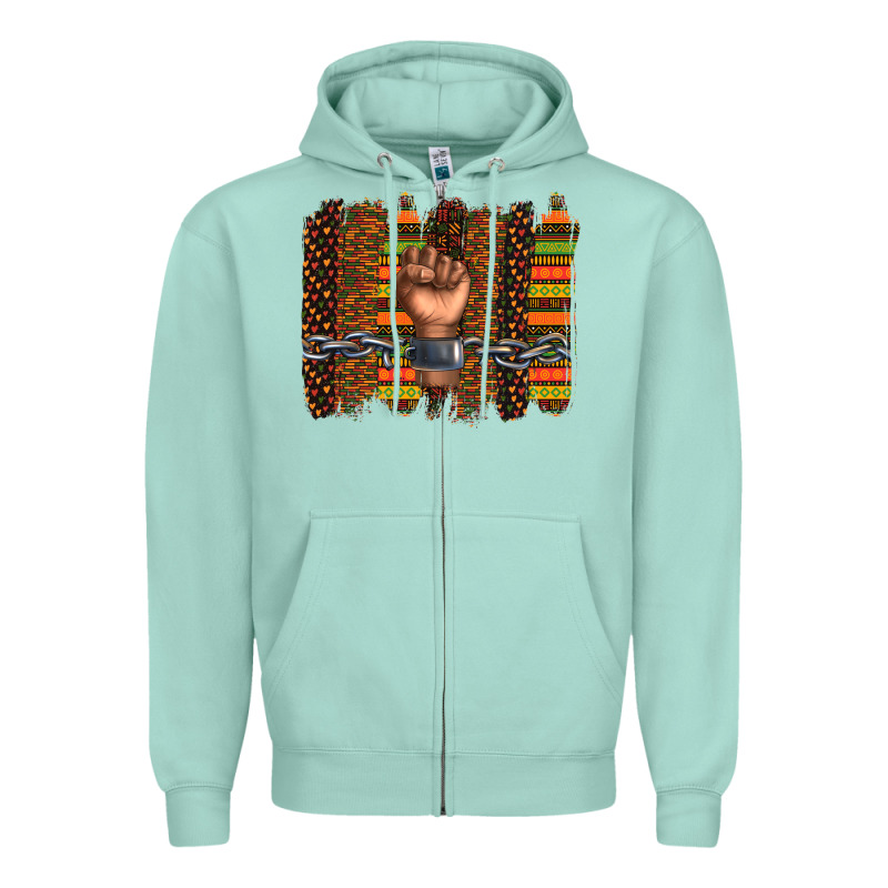 Black History Brushstroke Zipper Hoodie by texasbilliewilder | Teevron