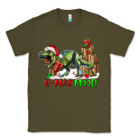 Army Green t rex x mas mood Classic Tee - RanaPortraitStore