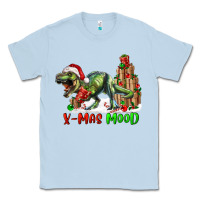 Dusty Blue t rex x mas mood Classic Tee - RanaPortraitStore