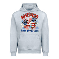 Heather Grey america land that i love Urban Hoodie - MaliasSmallBusiness