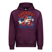 Mauve Wine america land that i love Urban Hoodie - MaliasSmallBusiness