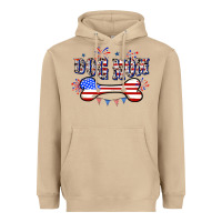 Mushroom 4th of July Dog Mom Heavyweight Hoodie - CowGirlArtShop
