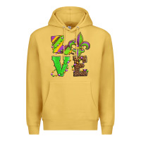 Antique Gold love mardi gras Premium Hoodie - Jasminsmagicworld