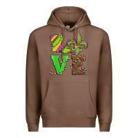 Chestnut love mardi gras Premium Hoodie - Jasminsmagicworld