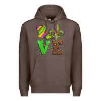 Coffee love mardi gras Premium Hoodie - Jasminsmagicworld