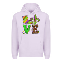 Lilac love mardi gras Premium Hoodie - Jasminsmagicworld