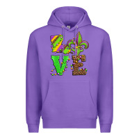 Purple love mardi gras Premium Hoodie - Jasminsmagicworld