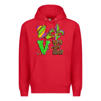 Red love mardi gras Premium Hoodie - Jasminsmagicworld