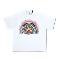 White easter cross daisy egg rainbow Urban Heavy Tee - Artiststas