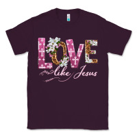 Plum love like jesus Classic Tee - texasbilliewilder