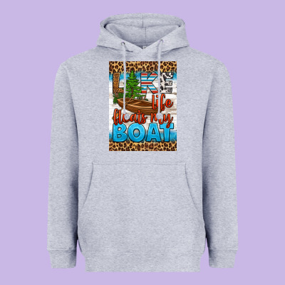 Lake Life Floats My Boat Air Freshener Heavyweight Hoodie Designed By Hra Design Shop