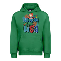 Emerald hooray for the usa Urban Hoodie - MaliasSmallBusiness