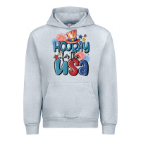 Heather Grey hooray for the usa Urban Hoodie - MaliasSmallBusiness