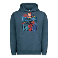 Pigment Midnight Navy hooray for the usa Urban Hoodie - MaliasSmallBusiness