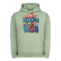 Pigment Oil Green hooray for the usa Urban Hoodie - MaliasSmallBusiness