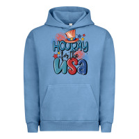 Pigment Pebble Blue hooray for the usa Urban Hoodie - MaliasSmallBusiness