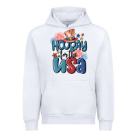 White hooray for the usa Urban Hoodie - MaliasSmallBusiness