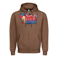 Chestnut sweet land of liberty Zipper Hoodie - Zillion Design Studio