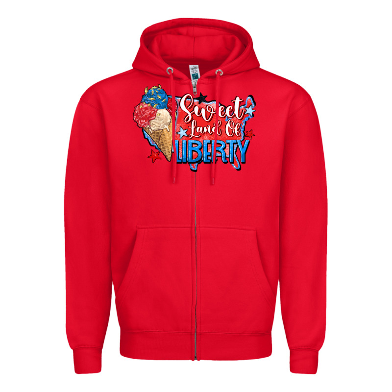 Sweet Land Of Liberty Zipper Hoodie by Zillion Design Studio | Teevron