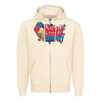 Sandshell sweet land of liberty Zipper Hoodie - Zillion Design Studio