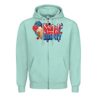 Seafoam sweet land of liberty Zipper Hoodie - Zillion Design Studio