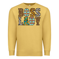 Antique Gold western boss lady Premium Sweatshirt - HRA Design Shop