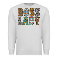 Dove Grey western boss lady Premium Sweatshirt - HRA Design Shop