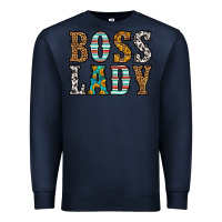 Navy western boss lady Premium Sweatshirt - HRA Design Shop