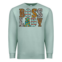 Seafoam western boss lady Premium Sweatshirt - HRA Design Shop