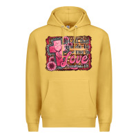 Antique Gold let all that you do be done in love Premium Hoodie - Jasminsmagicworld