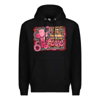 Black let all that you do be done in love Premium Hoodie - Jasminsmagicworld