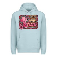 Blue Mist let all that you do be done in love Premium Hoodie - Jasminsmagicworld