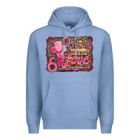 Colony Blue let all that you do be done in love Premium Hoodie - Jasminsmagicworld